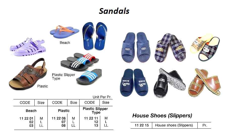HOUSE SHOES (SLIPPERS)