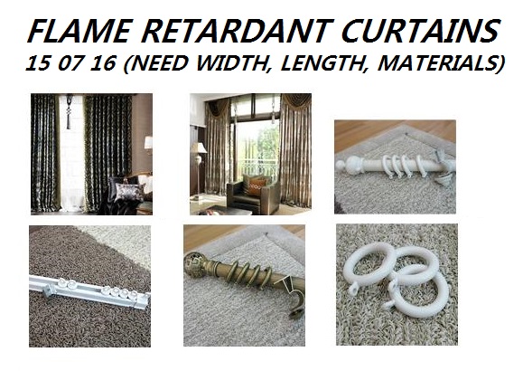 CURTAIN FLAME RETARDANT, WITH FURTHER DETAIL