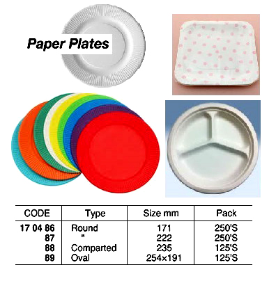 PAPER PLATE COMPARTED 235MM
