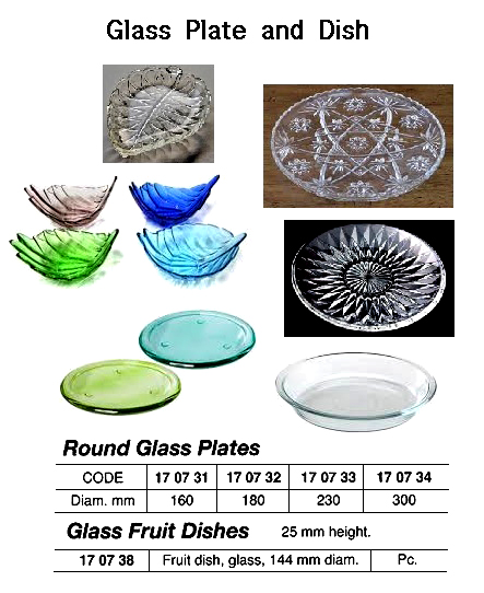 PLATE ROUND GLASS 160MM