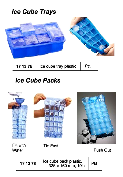 ICE CUBE PACK PLASTIC, 325X160MM 10`S
