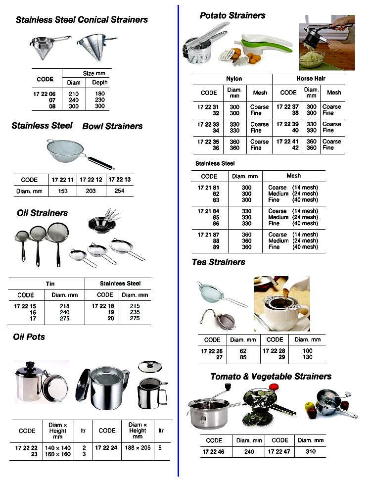 TEA STRAINER STAINLESS STEEL, 100MM DIAM