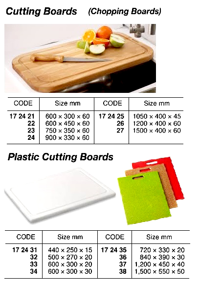 CUTTING BOARD PLASTIC WHITE, 1200X450X40MM