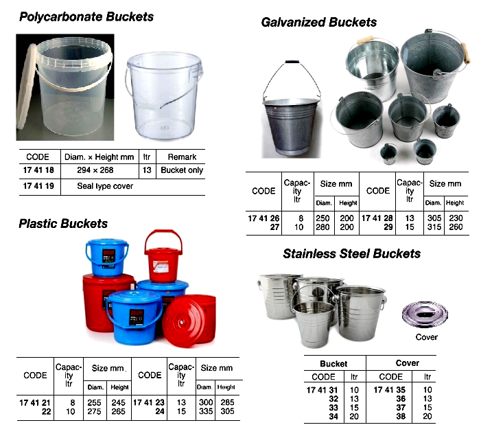 BUCKET PLASTIC 10LTR