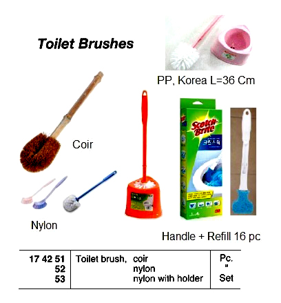 BRUSH TOILET COIR