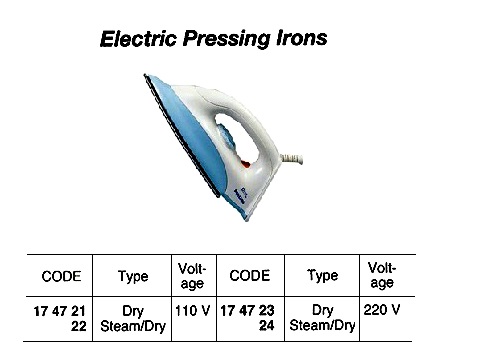 PRESS IRON DRY 110V