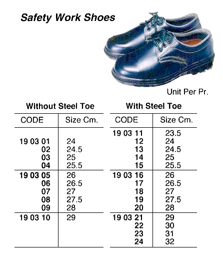 SHOES WORKING WITH STEEL TOE, 23.5CM