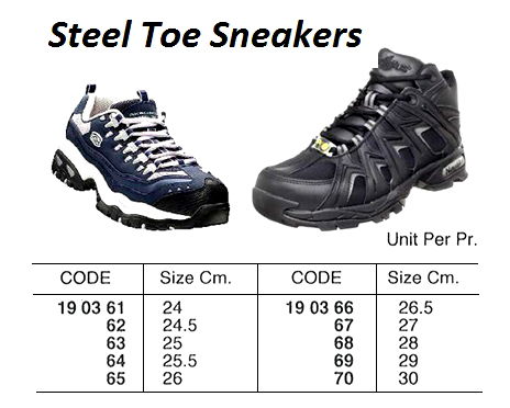 SNEAKERS STEEL TOE 24 CM