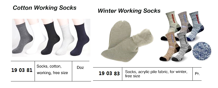 SOCKS WORKING COTTON FREE SIZE