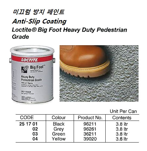 COATING ANTISLIP LOCTITE 36211, PC6261HDP GREEN 0.95GAL
