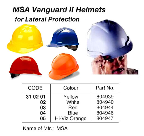 HELMET SAFETY LATERAL PROTECT, POLYETHLENE BLUE
