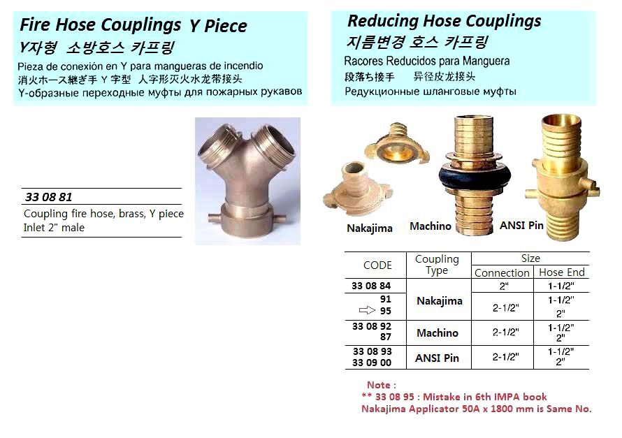 HOSECOUPLING REDUCING NAKAJIMA, 2" CONNECT X 1-1/2"HOSE END