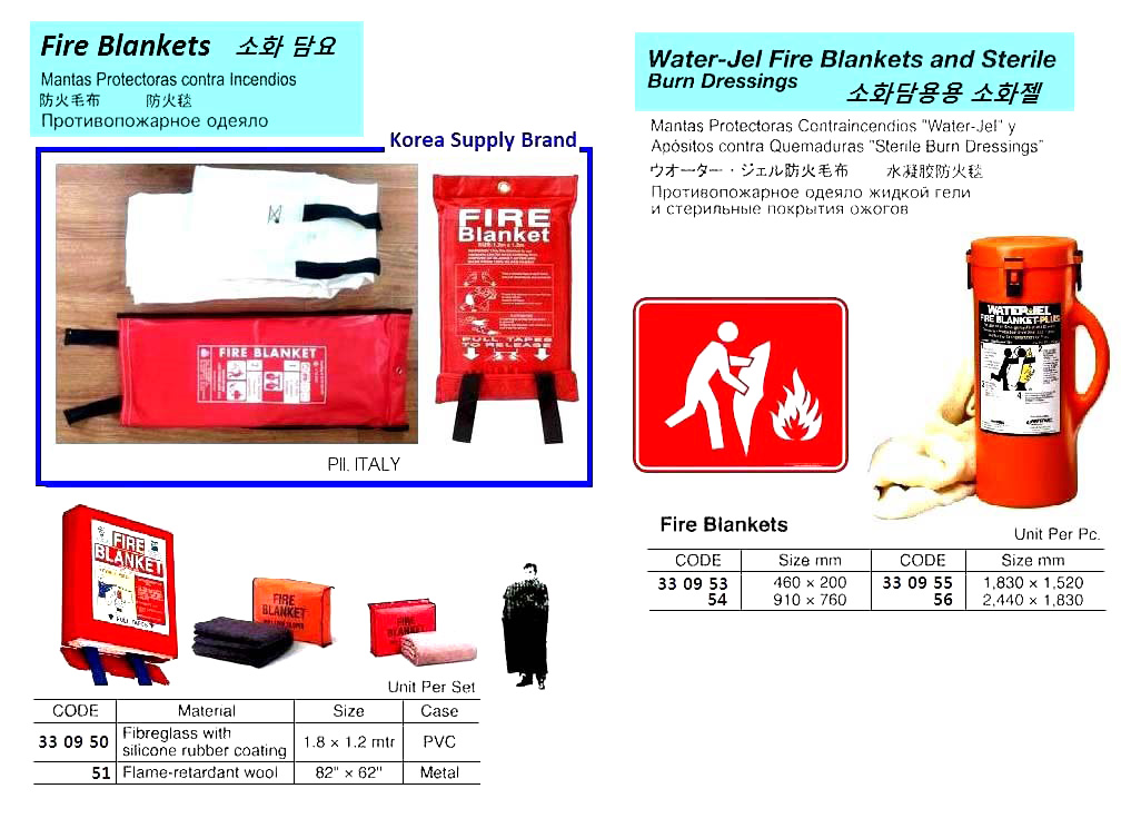 FIRE BLANKET 1.2X1.8MTR, WITH CASE(PVC)