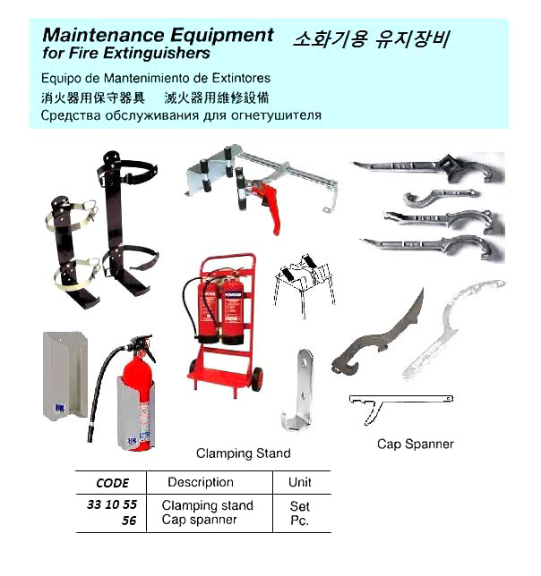 CAP SPANNER FOR MAINTENANCE, FIRE EXTINGUISHER