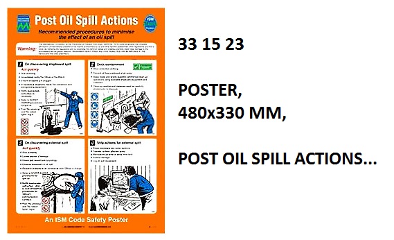 POSTER POST OIL SPILL ACTIONS, #1023W 475X330MM