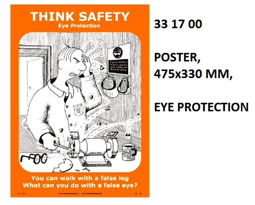 POSTER EYE PROTECTION, #1100W 475X330MM