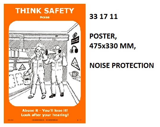 POSTER NOISE PROTECTION, #1111W 475X330MM
