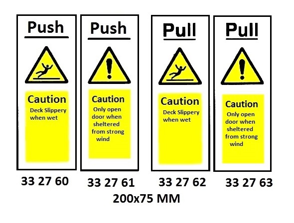 SIGN ACCOMMODATION PULL ONLY, OPEN DOOR #2763KF 200X75MM