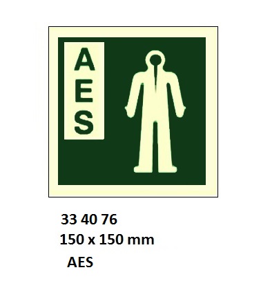 SAFETY SIGN W/O TEXT ANTI-, EXPOSURE SUIT 150X150MM