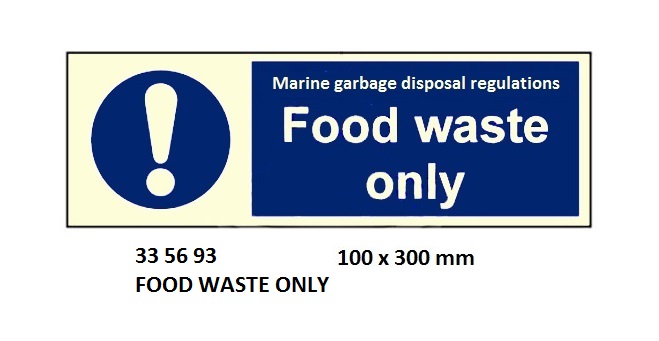 SIGN GALLEY INCINERATION ONLY, 5693FK 75X200MM