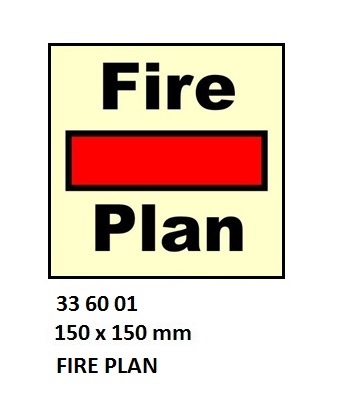 FIRE CONTROL SIGN FIRE CONTROL, PLAN 150X150MM