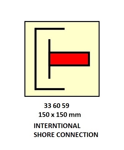 FIRE CONTROL SIGN INTERNT`L, SHORE CONNECTION 150X150M
