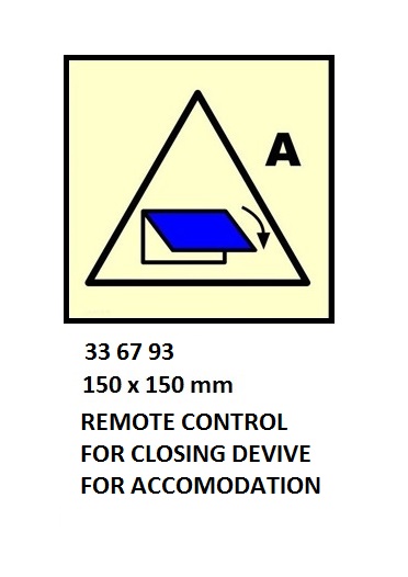 FIRE CONTROL SYMBOL ISO 17631, RMT CONT`L F/CL DEVICE F/ACCOM