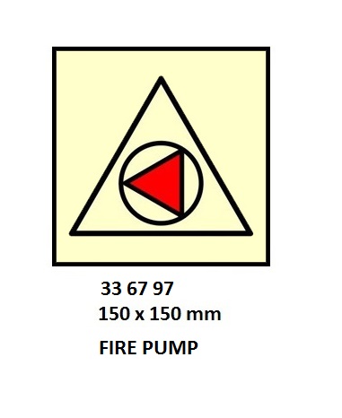 FIRE CONTROL SYMBOL ISO 17631, FIREPUMP RMT CONTROL 150X150MM