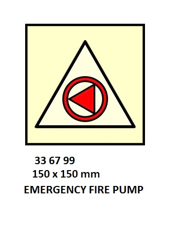 FIRE CONTROL SYMBOL ISO 17631, EMERGENCY FIREPUMP RMT CONTR`L