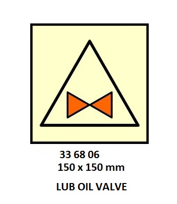 FIRE CONTROL SYMBOL ISO 17631, LUB OIL VALVE RMT CONTROL