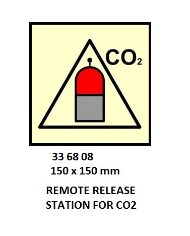 FIRE CONTROL SYMBOL ISO 17631, REMOTE RELEASE STATION F/CO2