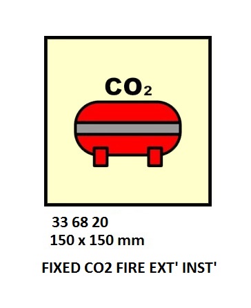 FIRE CONTROL SYMBOL ISO 17631, FIX CO2FIRE EXTING`NG INSTALL