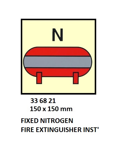 FIRE CONTROL SYMBOL ISO 17631, NITROGEN FIRE EXTING`NG INSTAL