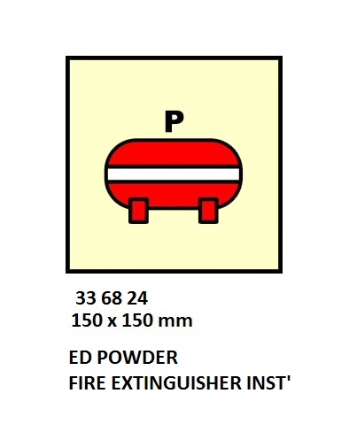 FIRE CONTROL SYMBOL ISO 17631, POWDER FIRE EXTING`NG INSTALL
