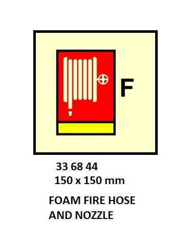 FIRE CONTROL SYMBOL ISO 17631, FOAM FIRE HOSE & NOZZLE