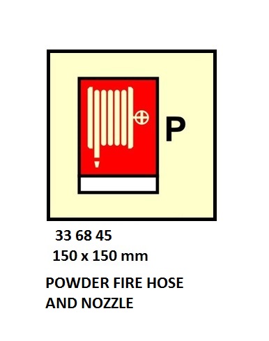FIRE CONTROL SYMBOL ISO 17631, POWDER FIRE HOSE & NOZZLE