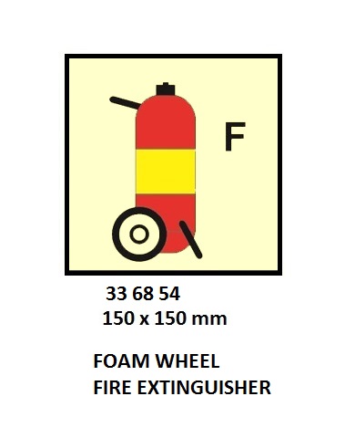 FIRE CONTROL SYMBOL ISO 17631, FOAM WHEELED FIRE EXTINGUISHER