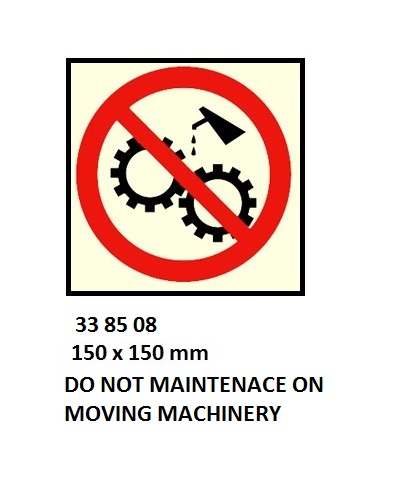 SIGN WHITE VINYL SELF ADHESIVE, PROHIBITION #8508 150X150MM