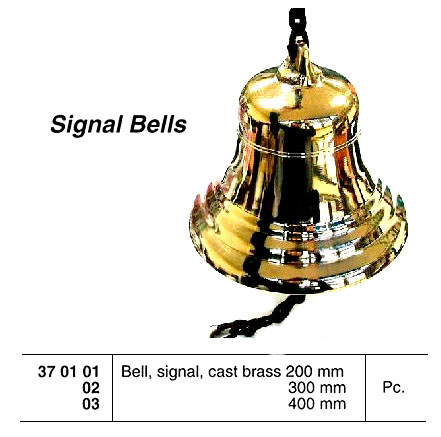 BELL SIGNAL CAST BRASS 200MM