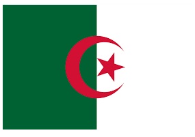 FLAG NATIONAL 4`X 6` BUNTING, ALGERIA