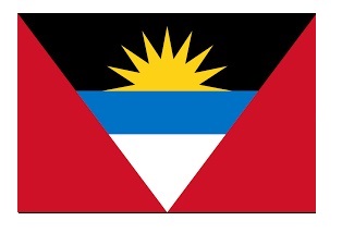 FLAG NATIONAL 2`X 3` BUNTING, ANTIGUA AND BARBUDA
