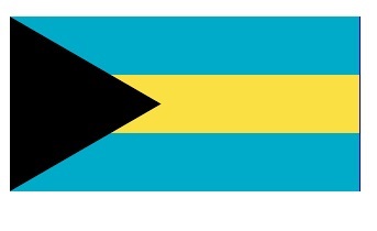 FLAG NATIONAL 3`X 4` BUNTING, THE BAHAMAS
