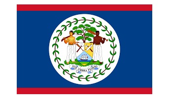 FLAG NATIONAL 2`X 3` BUNTING, BELIZE