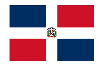FLAG NATIONAL 2`X 3` BUNTING, DOMINICAN REPUBLIC