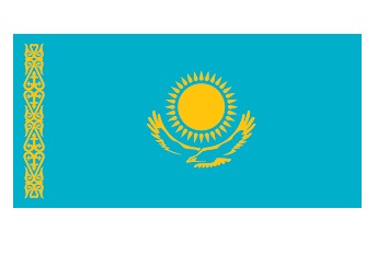 FLAG NATIONAL 2`X 3` BUNTING, KAZAKHSTAN