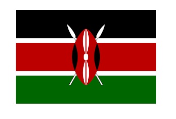 FLAG NATIONAL 2`X 3` BUNTING, KENYA