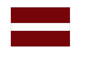 FLAG NATIONAL 2`X 3` BUNTING, LATVIA
