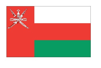 FLAG NATIONAL 2`X 3` BUNTING, OMAN