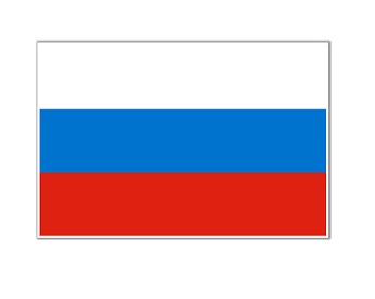 FLAG NATIONAL 2`X 3` BUNTING, RUSSIAN FEDERATION
