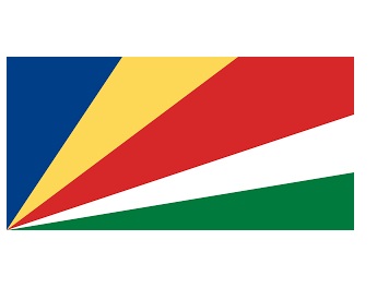FLAG NATIONAL 2`X 3` BUNTING, SEYCHELLES